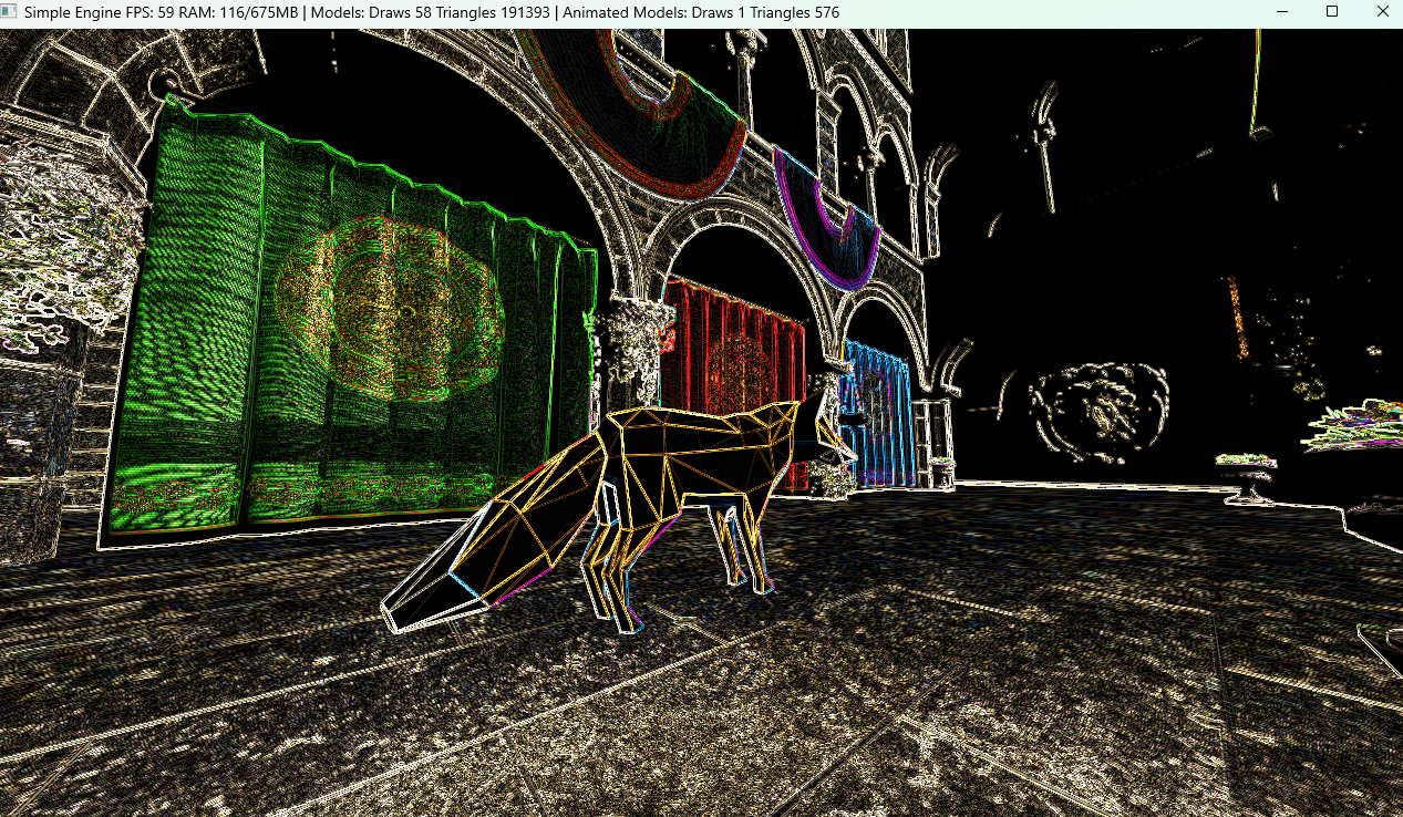 Edge detection post-processing effect